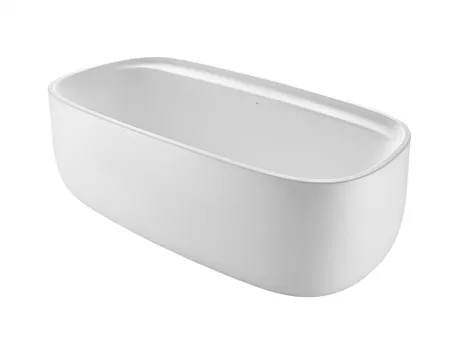 SURFEX® Oval White Bathtub (Without Tap Hole)